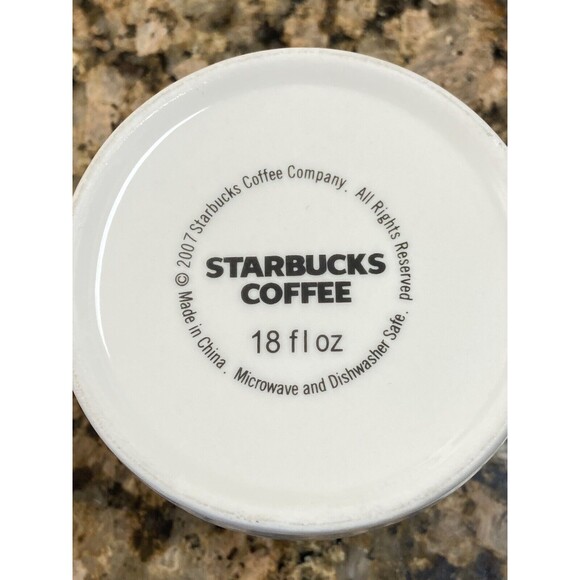 Nice Starbucks Architectural Series 2007 BOSTON Bean Town 18oz Coffee Mug RARE - Picture 5 of 7